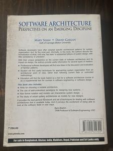 Software Architecture Book by Shaw &amp; Garlan