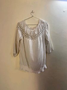 White Casual Top
