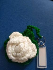 Crochet Flower Keychain