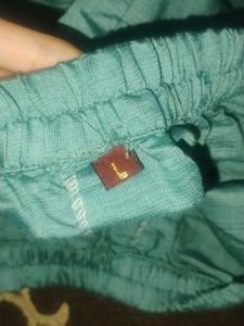 Teal Embellished pant Suit set