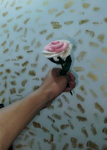 Crochet Rose Multi Colour