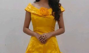 Elegant Yellow Ethnic Gown