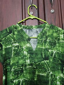 Green Printed Dress