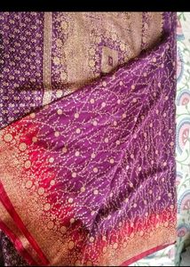 Purple Sequence Saree