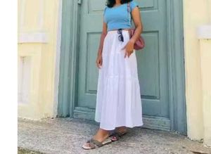 White Long Skirt