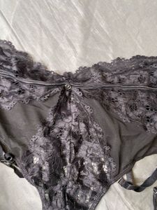 Lace Detail Garter Panty