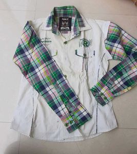 Fun-X Plaid Accent Shirt