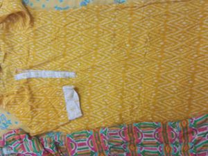 🌈Yellow Kurta And Frock