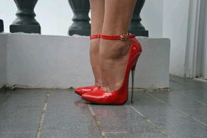 Sexy Red still material Stiletto High Heels