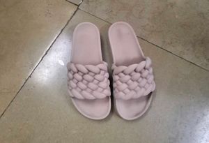 Dusty Pink Comfy Braided Slides