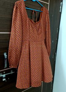 Floral Print Fit &amp; Flare Dress