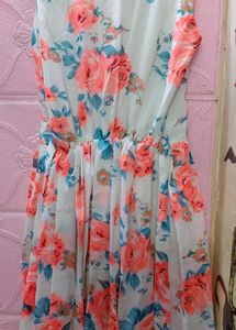 Floral Print Sundress One piece