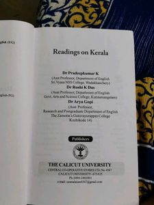 Readings on Kerala