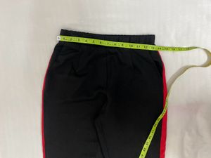 Side Stripe Black Pants waist 28