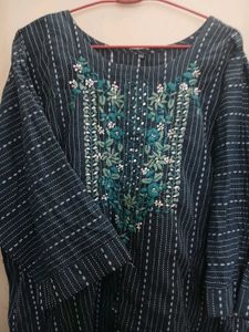 Embroided Straight Kurti