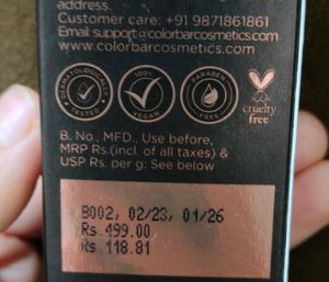Colorbar Matte Lipstick.