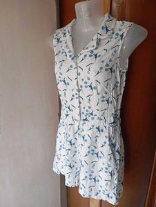 Floral White play suit