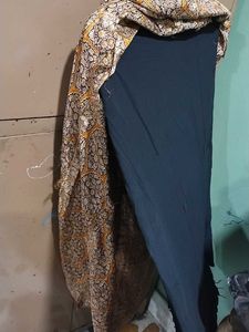 Vintage Patterned Midi Skirt