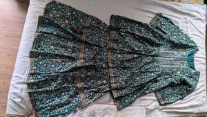 Elegant Green Sharara Kurta Set