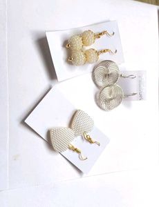 Pearl Heart Earrings