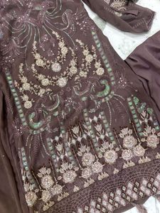Combo Mauve Pakistani Suit Set With Pakistan Kurta