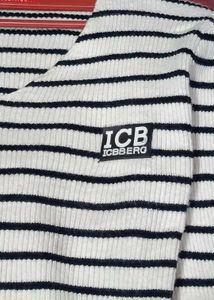 Striped V-Neck Winter Top