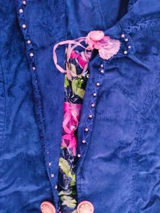 Girls Sequence Work Dress