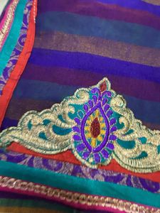 diwali Chanderi Silk Saree Zari work
