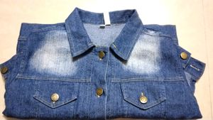 Denim Over Coat / Size S