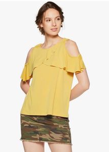 Tagged Cover STORY Cold Shoulder Regular Fit To