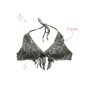 Sequins Trashy Y2K Bralette