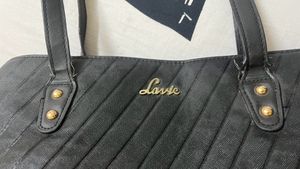 Lavie Black Textured Shoulder Bag