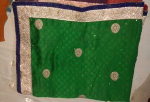 Emerald Green Saree