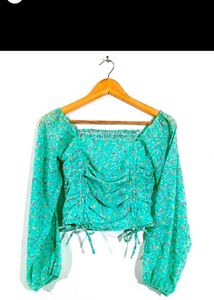 Floral Print Long Sleeve Top