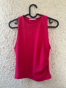 ZARA Fitted pink Top