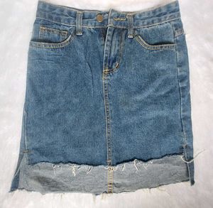Denim Mini Skirt