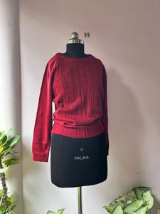 Red Knit Sweater