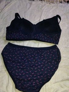 Printed Cute Bra Painty Set