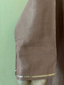 W Mauve Embroidered Kurta