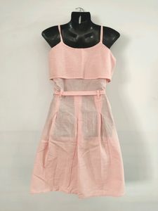 Pink Sundress with Tie Waist