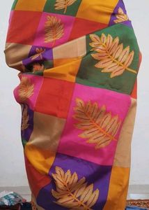 Colorful Patchwork Saree