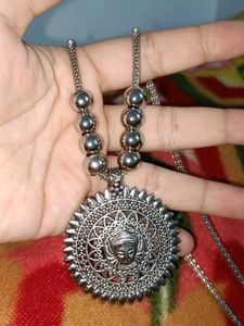 Oxidized Silver Necklace