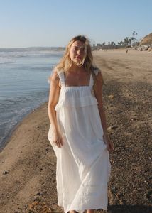 Off Shoulder Linen Dress