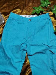 Teal Cargo Pants