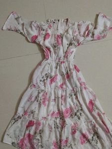 Floral Tiered Midi Dress