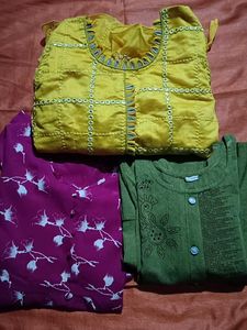Combo Of 3 Kurthas