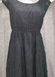 Elegant Black Lace Dress