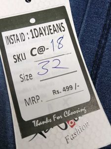 C@18 Size-32 Slim Jeans