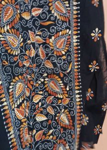 Embroidered Black Kurta