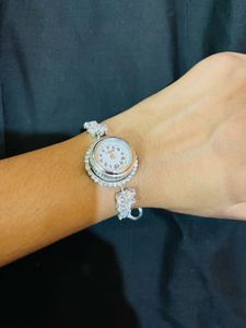 Elegant Silver Gold Watch New With Tag